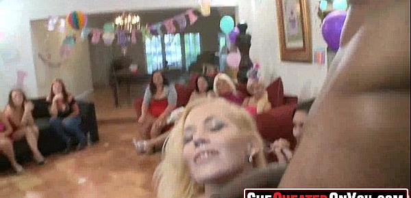  38  Cheating milfs fuck at stripper party 17